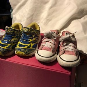 ASICS And converse Toddler shoes